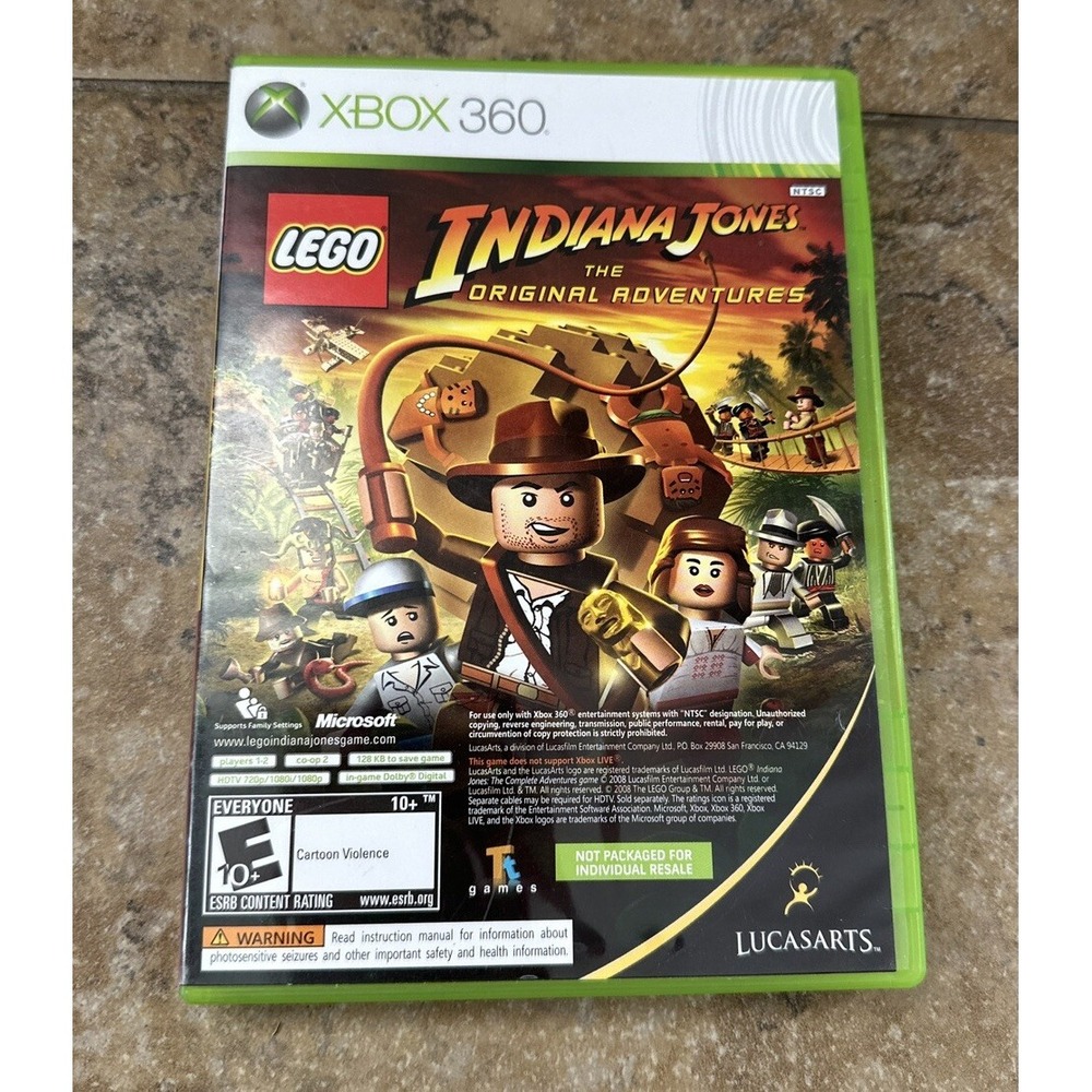 Microsoft Xbox 360 Lego Indiana Jones & Kung Fu Panda Video Games (2-Disc)